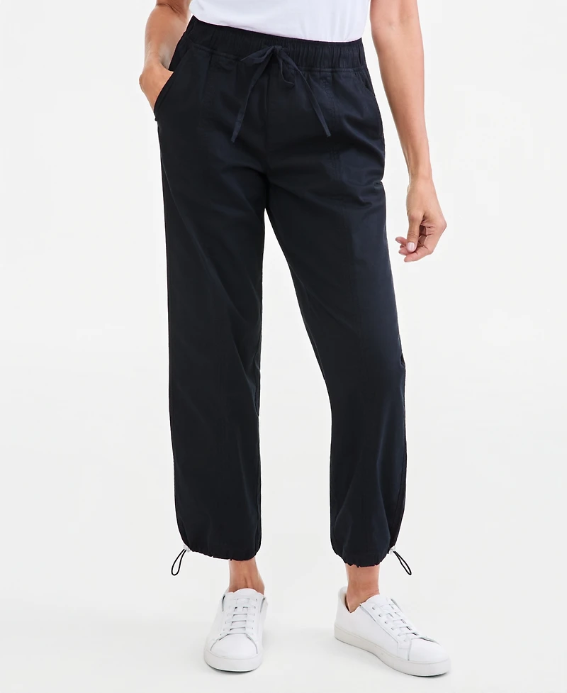 Style & Co Petite Utility Bungee Crop Pull-On Pants, Macy's Exclusive