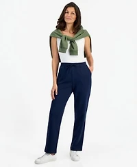 Womens Mid Rise Drawstring Waist Fleece Pant Xs 4x Created For Macys