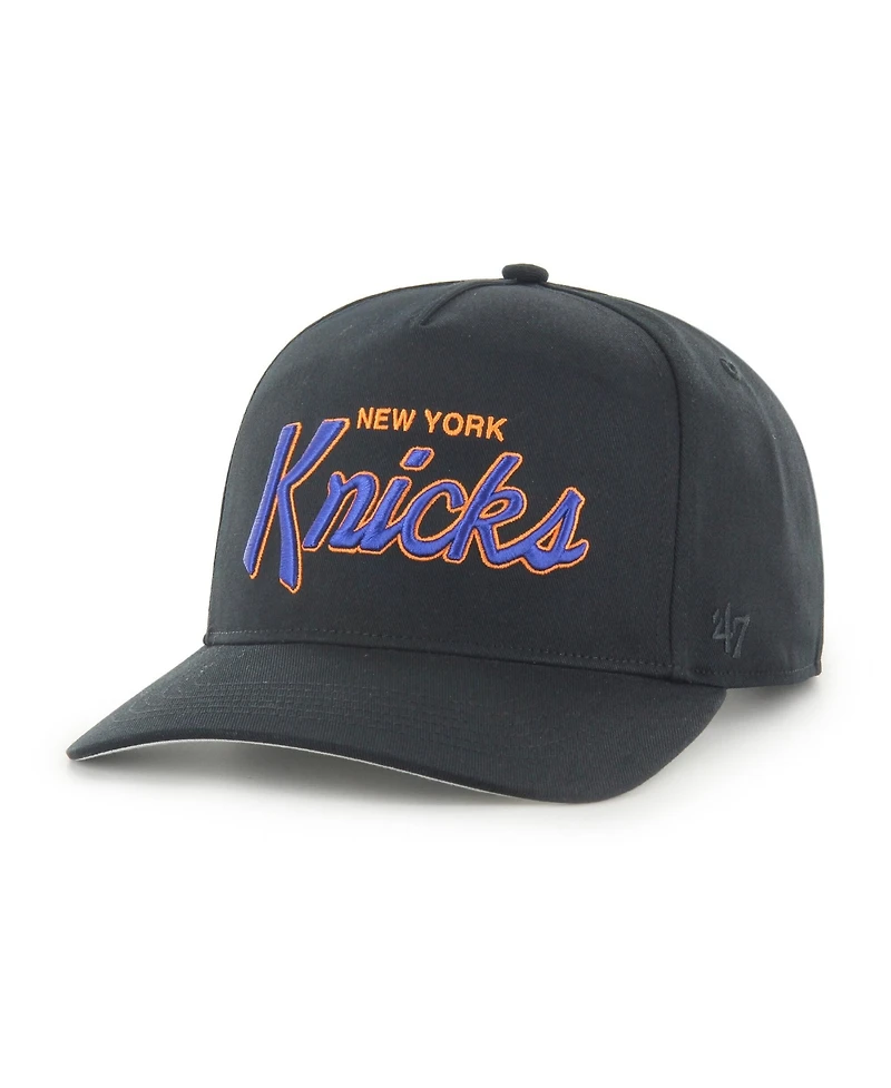 '47 Brand Men's Black New York Knicks Crosstown Hitch Adjustable Hat
