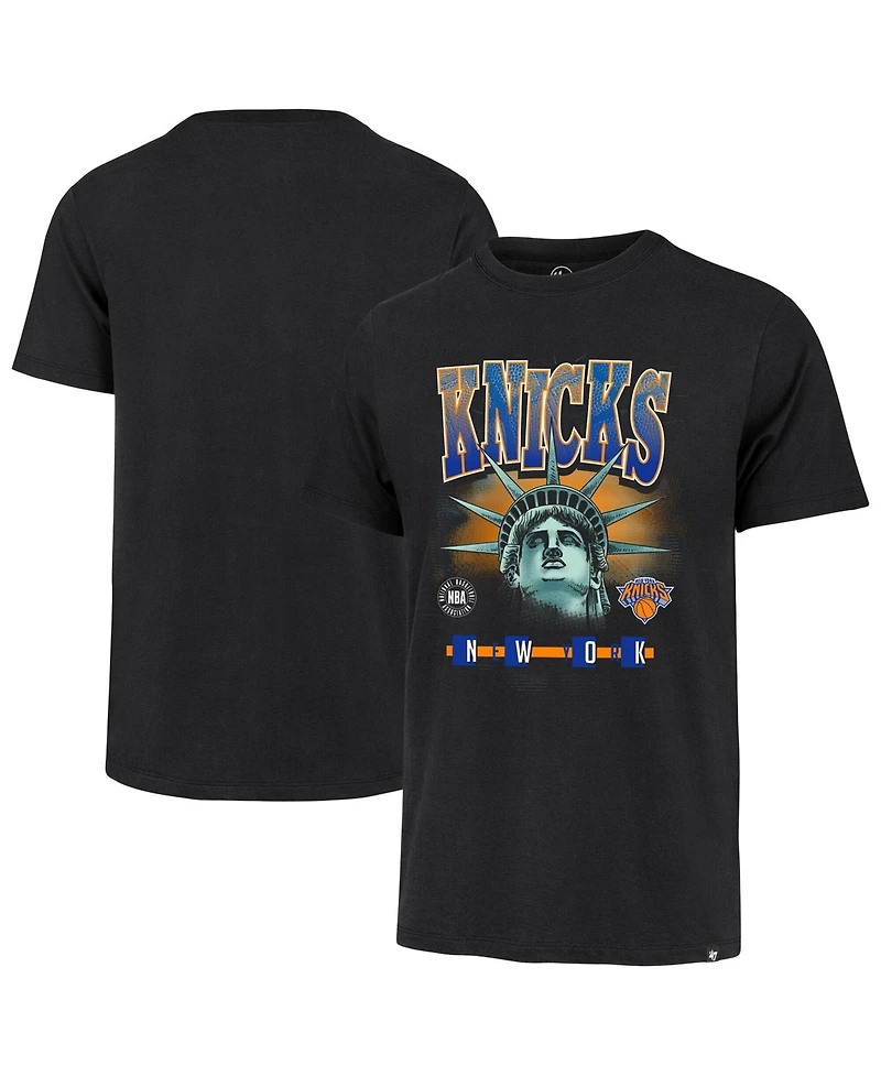 Profile Men's Black New York Knicks Big & Tall Statue T-Shirt