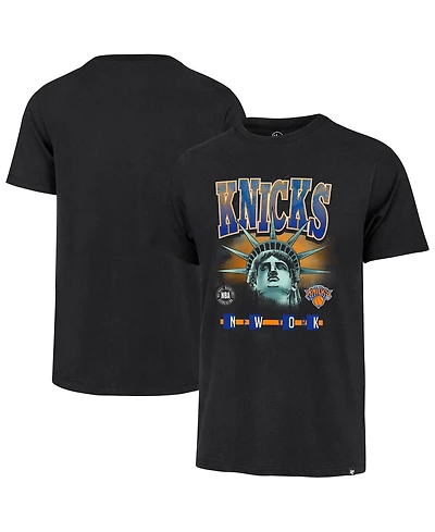 Profile Men's Black New York Knicks Big & Tall Statue T-Shirt