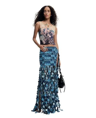 Desigual Women's Denim pareo patch