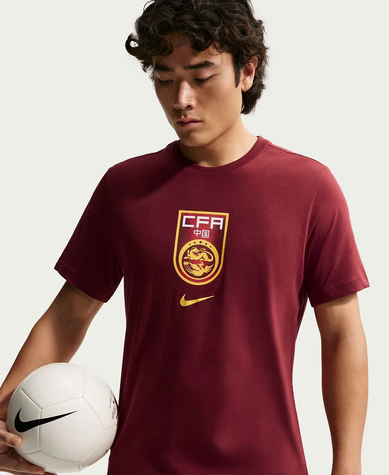 Nike Men's Red China National Team Crest T-Shirt