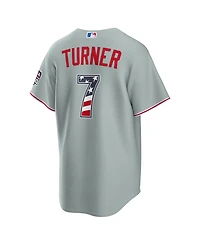 Nike Men's Trea Turner Gray Philadelphia Phillies Usa 250 Fourth of July Stadium Jersey