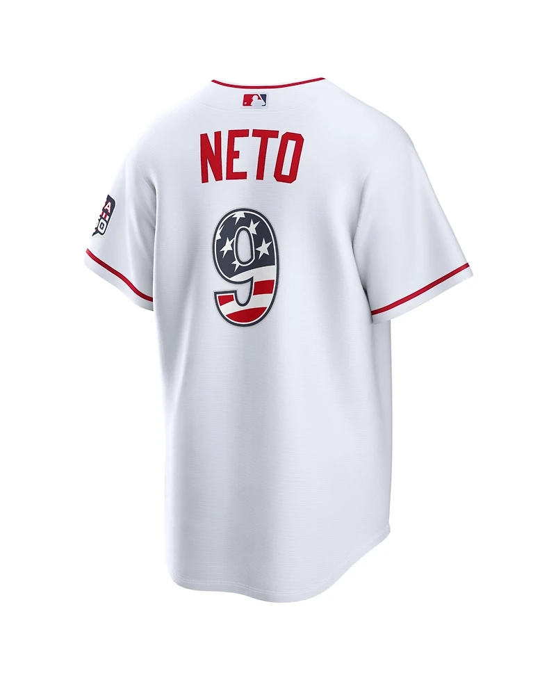 Nike Men's Zach Neto White Los Angeles Angels Usa 250 Fourth of July Stadium Jersey