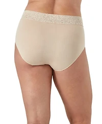 Bali Women's Seamless Lace-Trim Brief Panties, 3-Pack, DFMLB3
