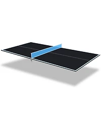 Rainsken 8FT Mid-Size Ping Pong Conversion Top, Foldable and Portable Tennis Table Top with Net, Single Side Upright for Indoor Games