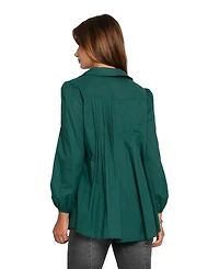 Belle & Bloom Women's Catch Feelings Pintuck Shirt