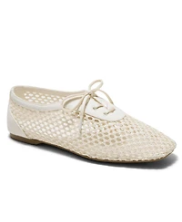 Vivaia Women's Carey Square-Toe Mesh Flats