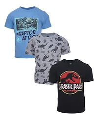Jurassic Park T-Rex Toddler Boys' 2T - 20 3-Pack Short Sleeve Tees
