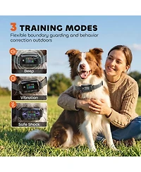 PawHut Gps Dog Shock Collar IP67 Waterproof, Dog Training Collar