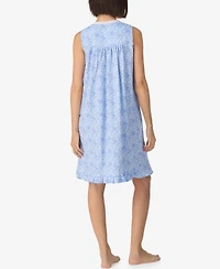 Eileen West Women's Sleeveless Cotton Jersey Knit Short Nightgown