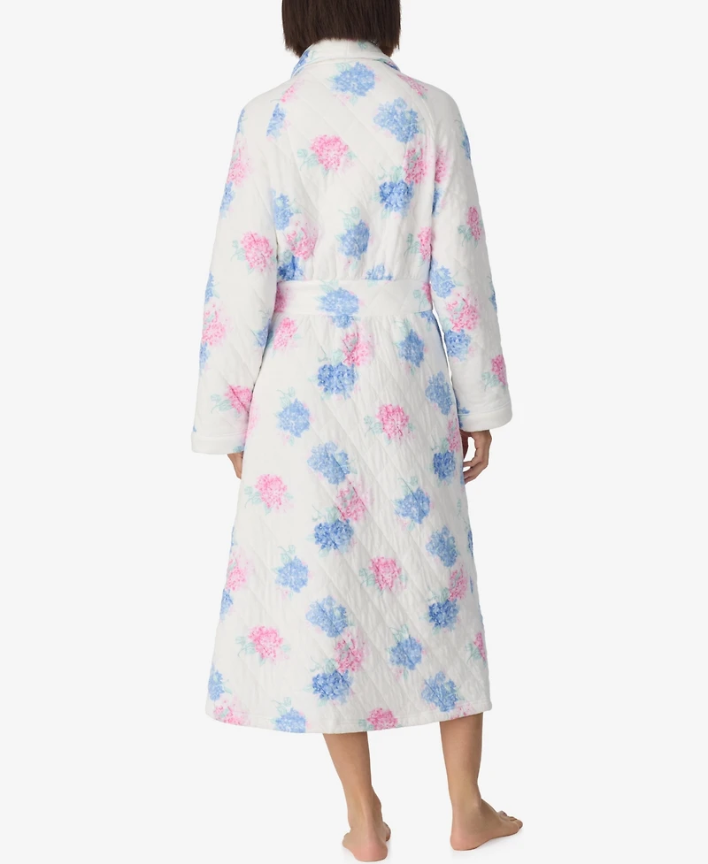 Eileen West Women's Dream Diamond Cotton Quilt Ballet Long Wrap Robe