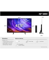 Samsung QN48S85HAEXZA 48" 4K Oled Smart Tv with Dolby Atmos with a Year Amber Protection Plan (2026