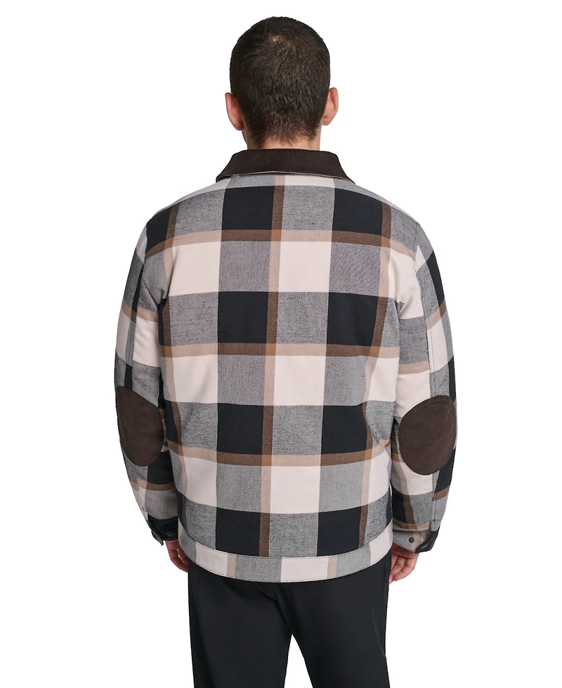 Levi's Men's Plaid Cord Details Shirt Jacket
