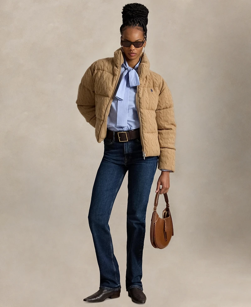 Polo Ralph Lauren Women's Mock Neck Puffer Jacket