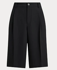 Lauren Ralph Women's High-Rise Double-Faced Bermuda Shorts