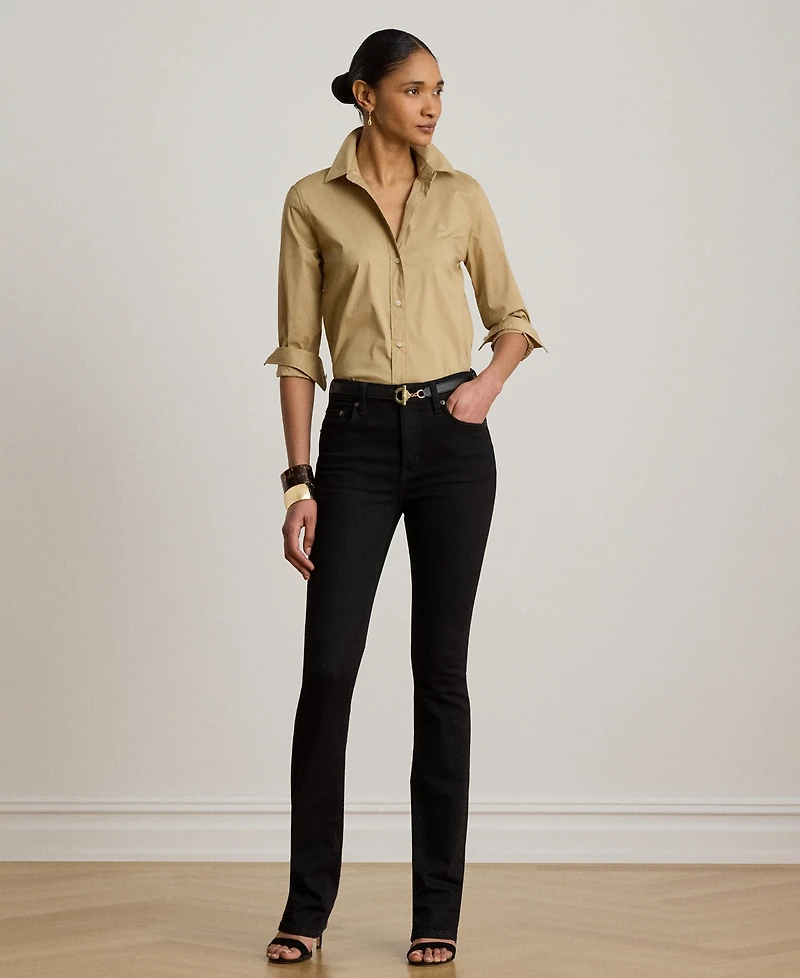 Lauren Ralph Women's Classic Fit Long-Sleeve Shirt