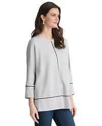 Jones New York Petite Dolman-Sleeve Tunic Top