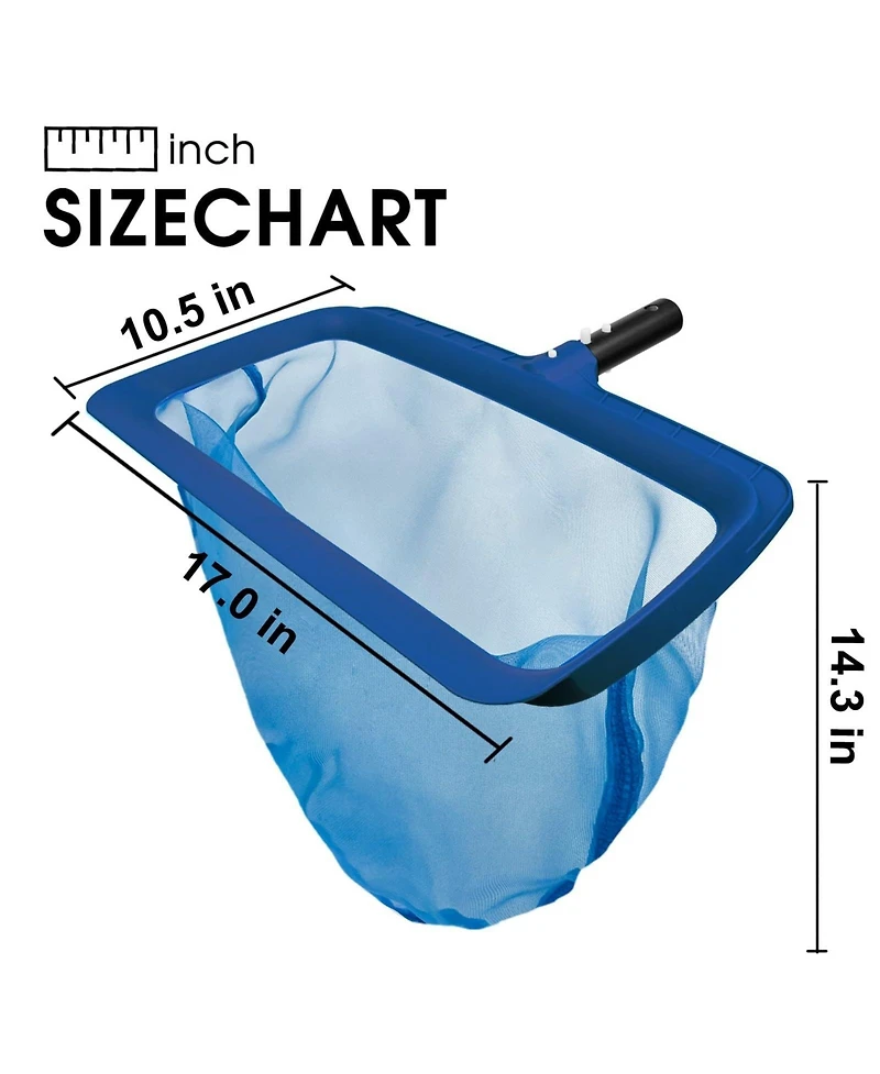 Xdovet Pool Net Heavy Duty Nylon Mesh Skimmer Wide Scoop Leaf Debris