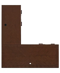 Nelman 30.5" Wood L-Shaped Desk