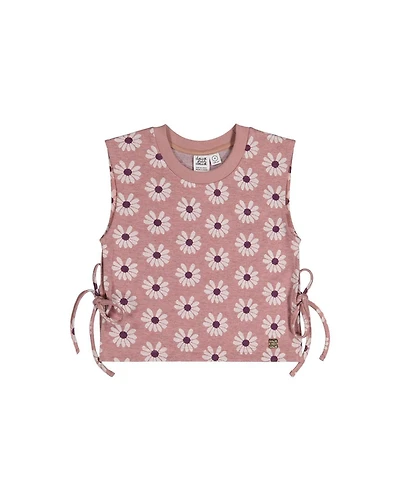 Deux par Toddler Girl 2T - 5T Jacquard Vest Printed Flowers