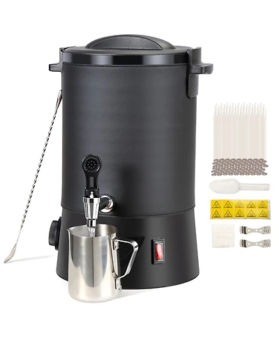 Yobtop Wax Melter - 6.5L Electric Wax Melting Pot, Easy Pour Spout, 9-Level Temp Control, for Candle Soap Cream Making, Home or Business