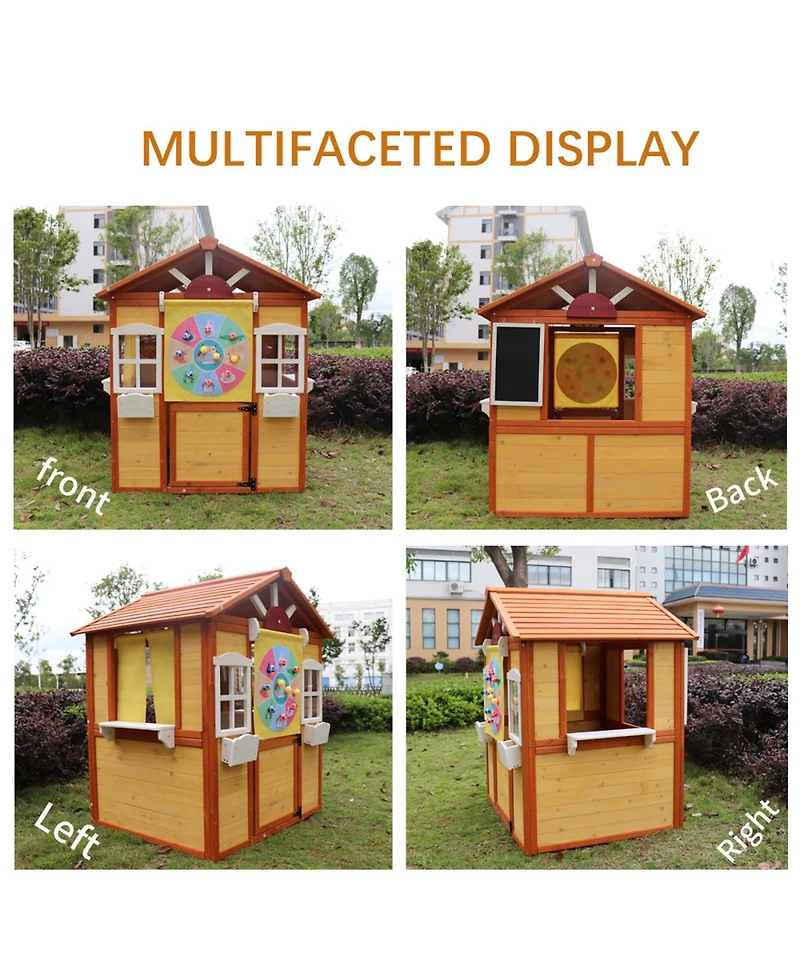 Yobtop Outdoor Playhouse for Kids