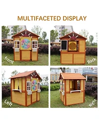Yobtop Outdoor Playhouse for Kids