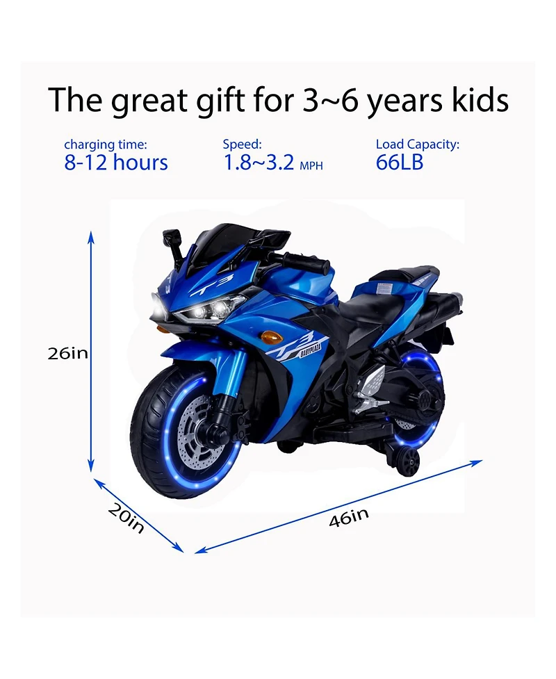 Yobtop Kids Motorcycle 12V