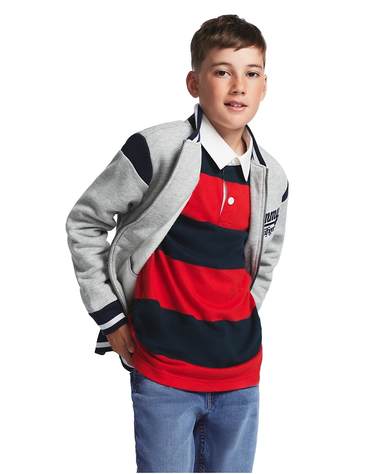 Tommy Hilfiger Boys' 8-20 Zip-Up Logo Bomber Jacket