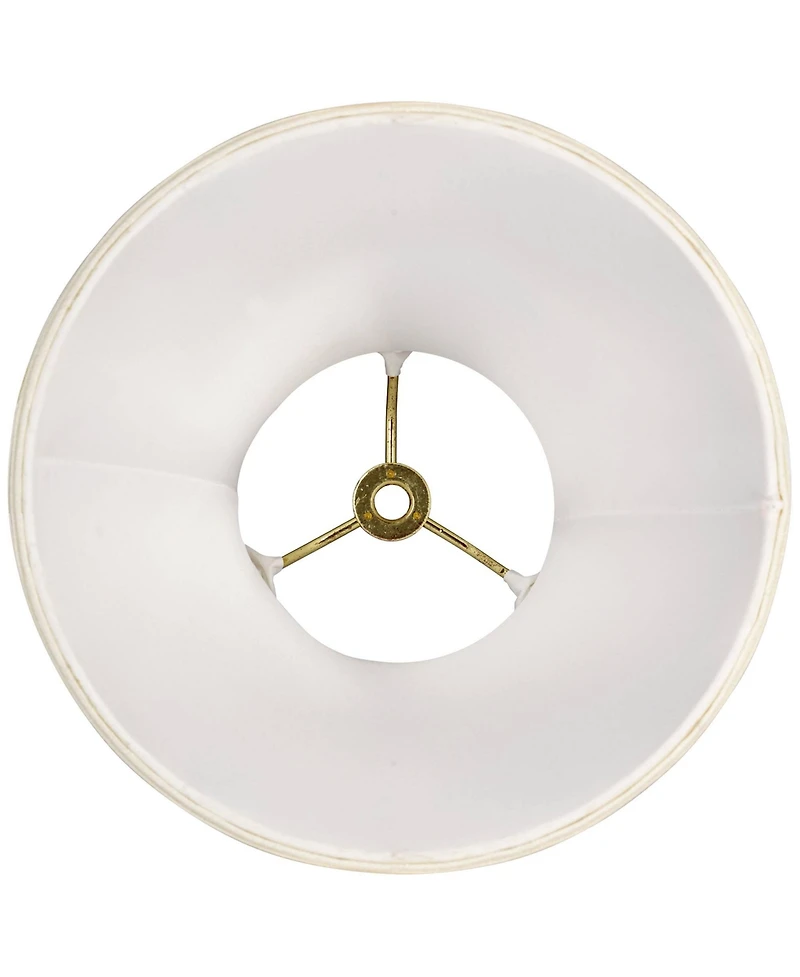 Springcrest Imperial Shade Set of 2 Round Bell Lamp Shades Cream Small 4.5" Top x 9" Bottom x 8" Slant x 7.5" High Spider with Replacement Harp