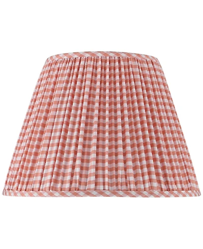 Springcrest Gingham Plaid Pleated Cotton Empire Shade (9x16x11)