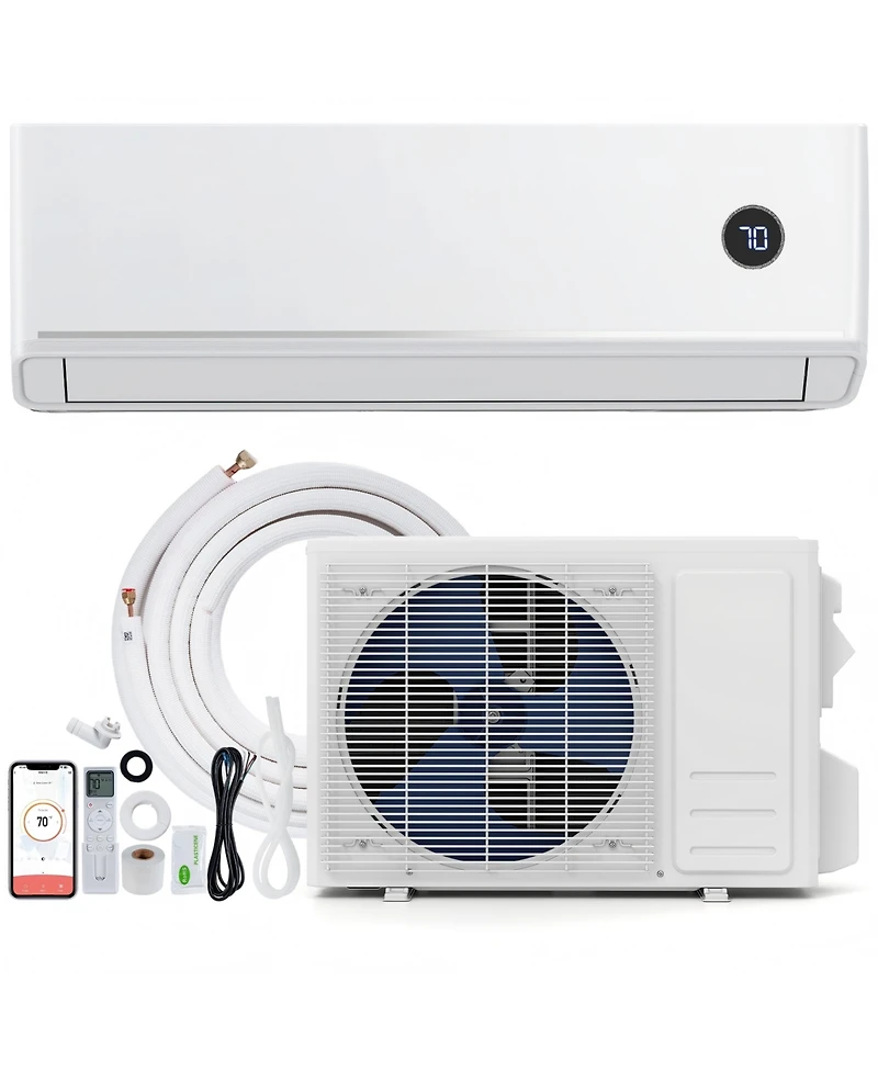 Sugift 24000 Btu 18.1 SEER2 208/230V Wifi Mini Split Air Conditioner with Alexa