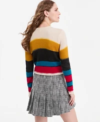 Jonathan Cohen X Macy's Women's Striped Crewneck Wool-Blend Sweater, Exclusive
