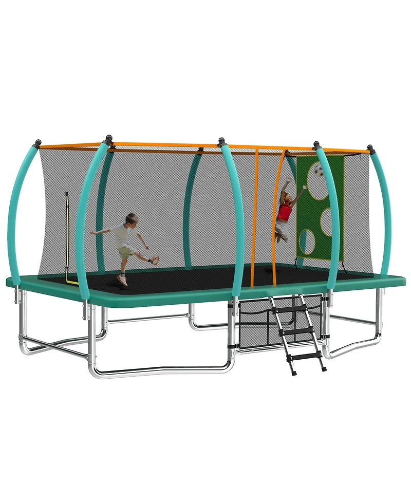 Zeny Outdoor Square Trampolines for Kids Adults Long Rectangular Tumbling Trampoline