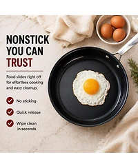 Alva Maestro 11" Nonstick Stainless Steel Frying Pan with Glass Lid