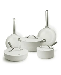 Alva Mobi 8pc Ceramic Nonstick Cookware Set | Cannoli Cream