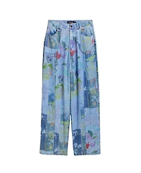 Desigual Women's Printed Denim Trousers