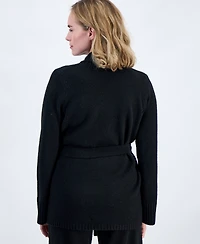 Style & Co Petite Long-Sleeve Wrap V-Neck Cardigan, Macy's Exclusive