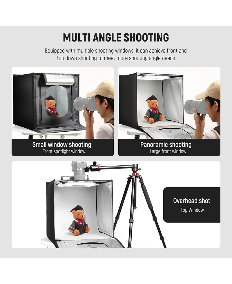 Neewer LP60 Photo Studio Light Box with 24", 50W, 160 LEDs