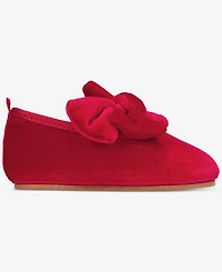 First Impressions Baby Girls' Velvet Bow Ballet Flats, Macy's Exclusive