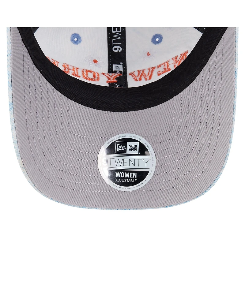 New Era Women's Light Blue New York Mets Daisy All Over 9TWENTY Adjustable Hat