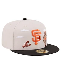 New Era Men's Khaki San Francisco Giants City Icon 59FIFTY Fitted Hat