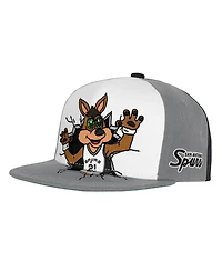 Mitchell & Ness Big Boys and Girls Gray San Antonio Spurs Mascot Snapback Hat