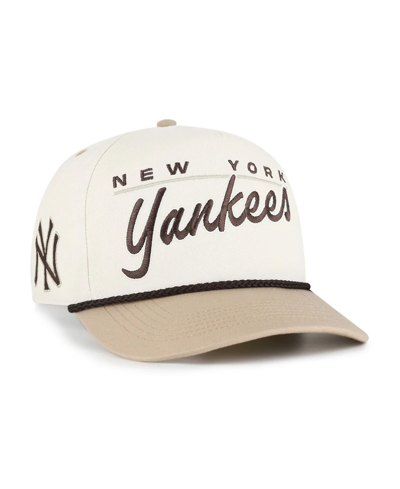 '47 Brand Men's Natural/Tan New York Yankees Neutral Terrain Hitch Rope Adjustable Hat