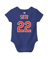 Nike Baby Boys and Girls Juan Soto Royal New York Mets Name & Number Bodysuit