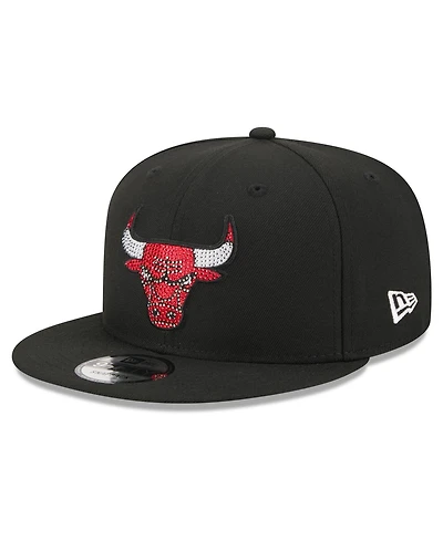 New Era Men's Black Chicago Bulls 2026 Nba Draft Crystal 9FIFTY Snapback Hat