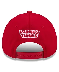 New Era Big Boys and Girls Red Philadelphia Phillies Looney Tunes A-Frame 9FORTY Adjustable Hat