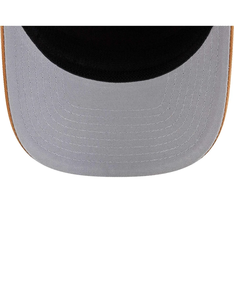New Era Men's Brown/Scarlet San Francisco 49ers Team Patch Split Panel 9SEVENTY Adjustable Trucker Hat